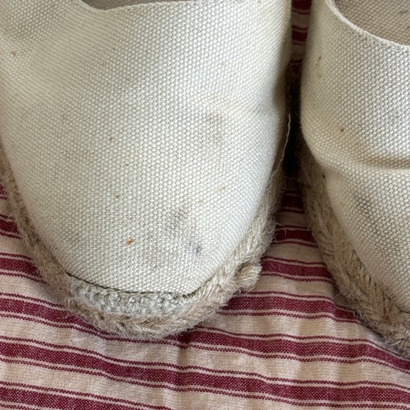 Castaner Cream Espadrille Wedges with Ankle Ties - Picture 4 of 8